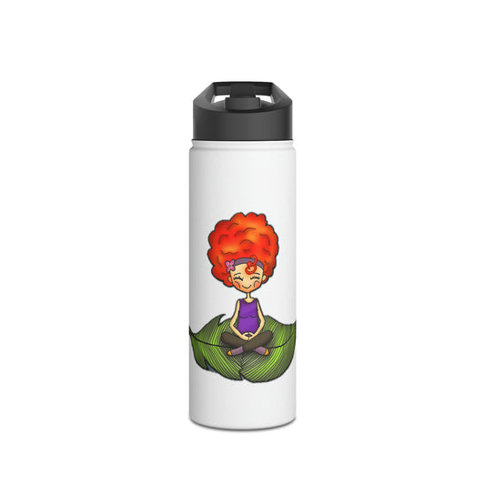 Rojita Yoga Stainless Steel Water Bottle, Standard Lid