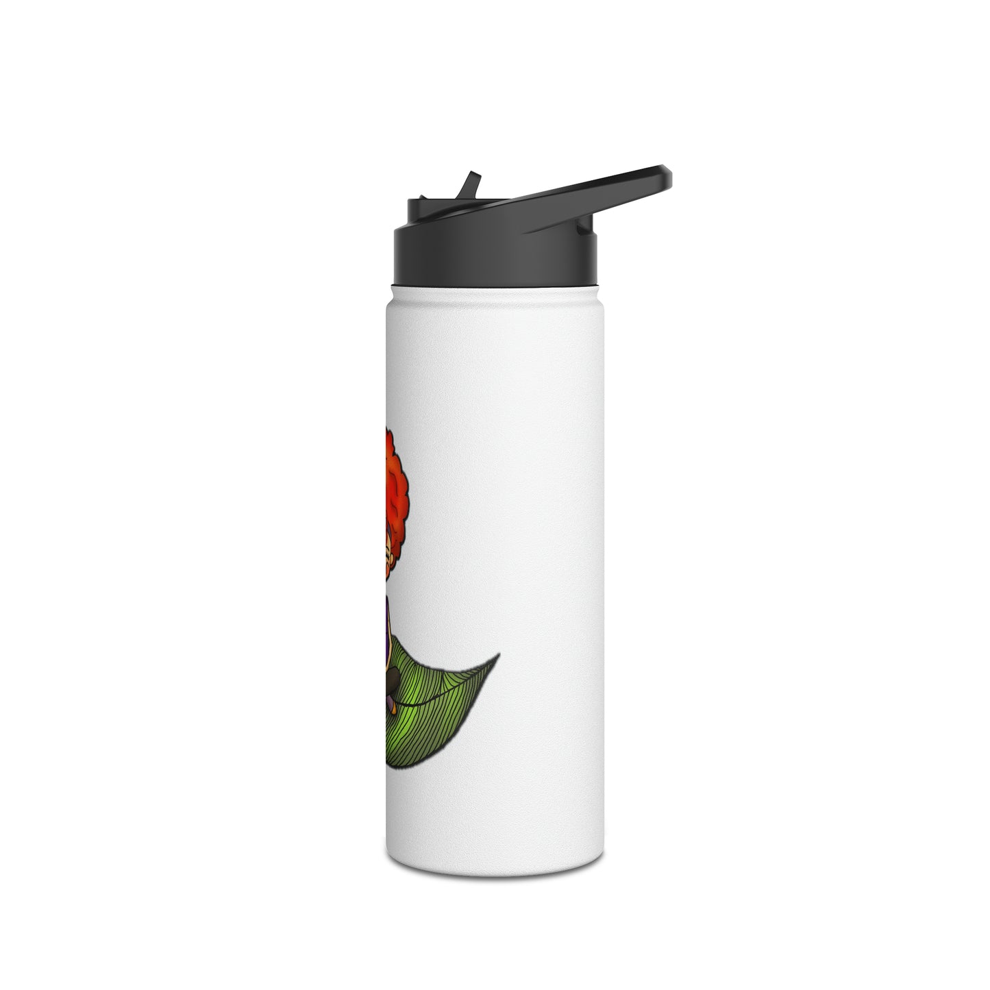 Rojita Yoga Stainless Steel Water Bottle, Standard Lid