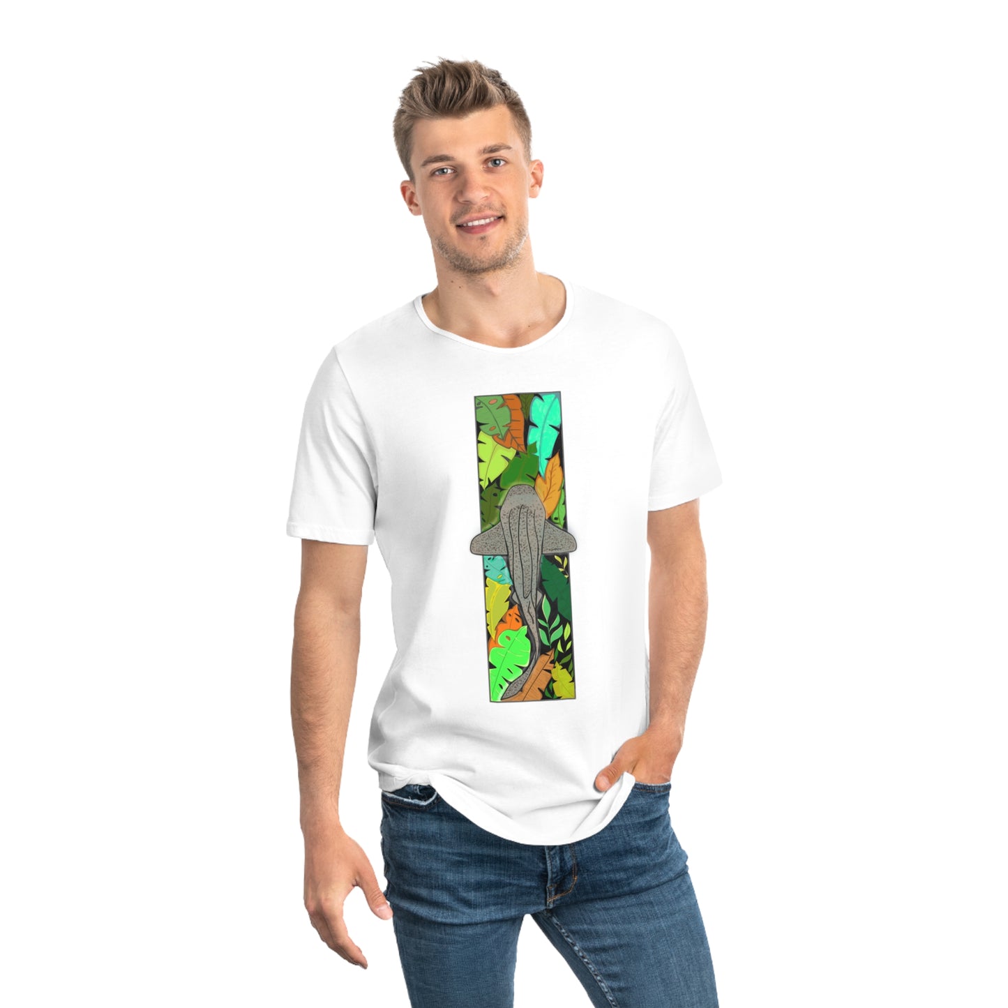 Yo Soy Caribe. Men's Jersey Curved Hem Tee