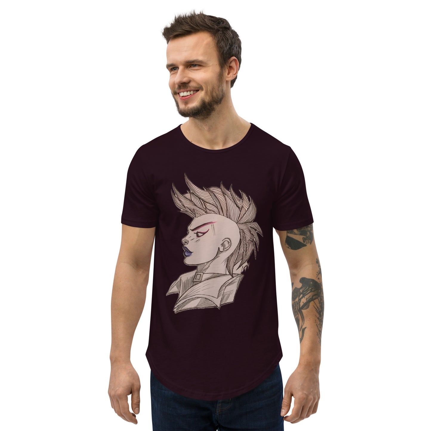 INK Men's Curved Hem T-Shirt